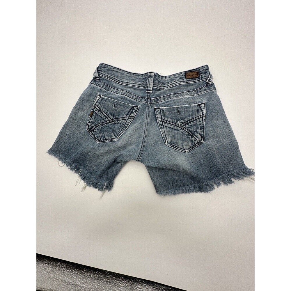 Y2K PEPE JEANS LONDON Denim Shorts Jorts Men 32 Blue raw Vintage comes small